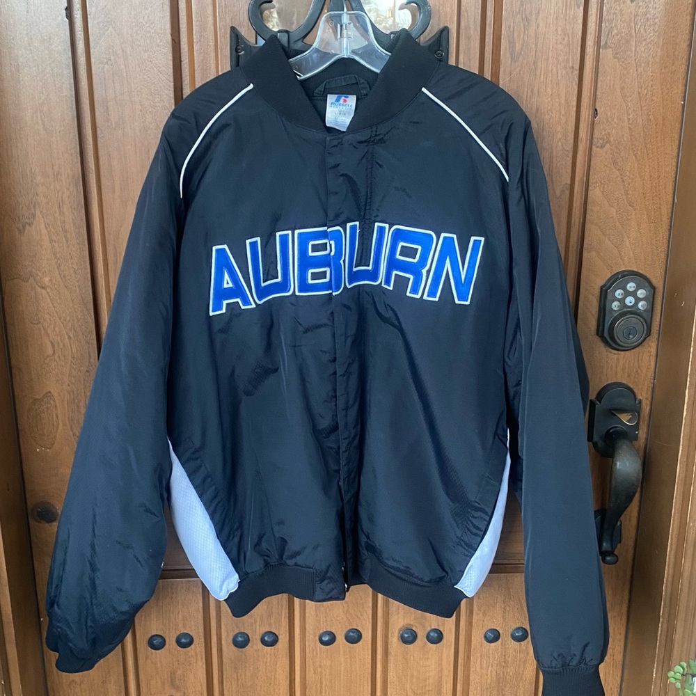 VTG Auburn Tigers‎ Jacket Mens Large Russell Embroidered Varsity Bomber Football